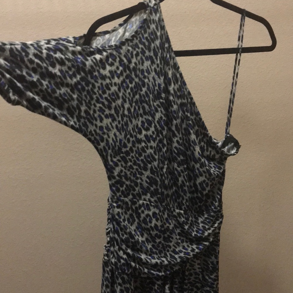 Midi, one shoulder dress